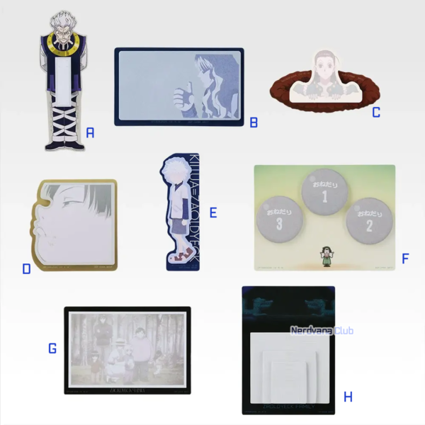 Hunter × Hunter Ichiban Kuji ZAOLDYECK FAMILY Premio I Colección de Notas