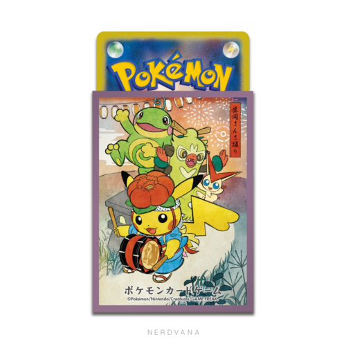 Pokémon TCG - Deck Sleeves - Pikachu Festival Sansa Odori 【Morado】