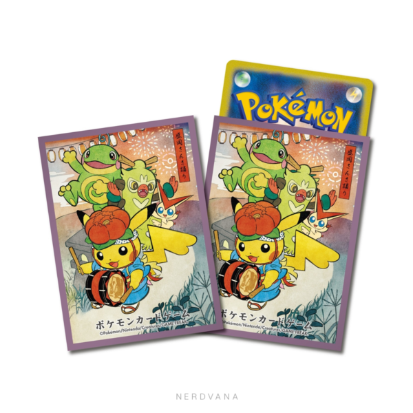 Pokémon TCG - Deck Sleeves - Pikachu Festival Sansa Odori 【Morado】