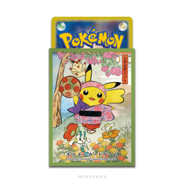 Pokémon TCG - Deck Sleeves - Pikachu Festival Hanagasa 【Verde】