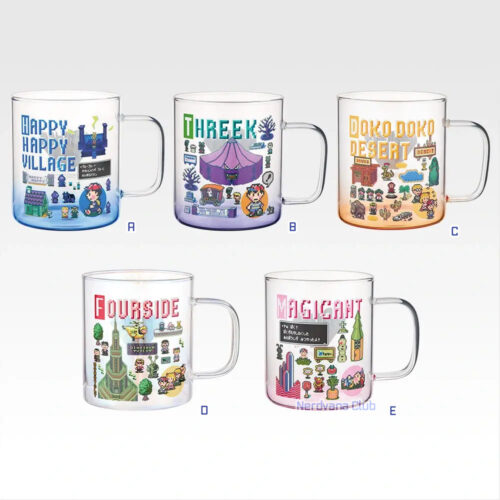 SF2684-3 Ichiban Kuji MOTHER2: Giygas Contraataca Segunda Edición - Premio C Taza de Vidrio Recuerdo de la Ciudad