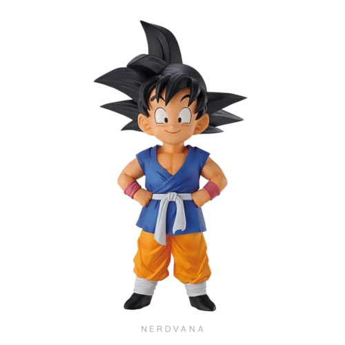 SF2745 Figura de Son Goku de Dragon Ball GT, perteneciente a la colección MASTERLISE, recreada en una pose inspirada en la imagen de apertura del anime. Una figura ideal para exhibir junto a Trunks de la categoría D y Pan & Giru de la categoría E.