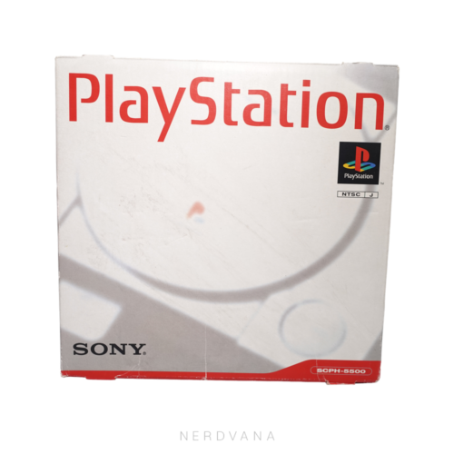 Consola PlayStation 1 SCPH-5500 Sony coleccionable en edición de importación, color gris, con control digital original, memory card, cables y caja original