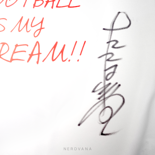 Camiseta Oliver Atom| gol. Autografiada