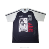 Camiseta de fútbol gol. de Steve Hyuga #10 Meiwa FC de Los Super Campeones, azul marino y blanca con panel de manga original de Yoichi Takahashi y firma autógrafa