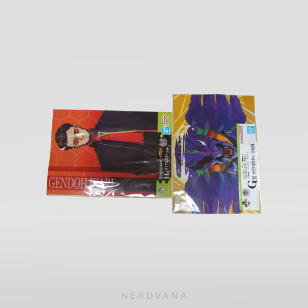 Evangelion - Set Poster Evan 01 Berserk + Gendo ikari
