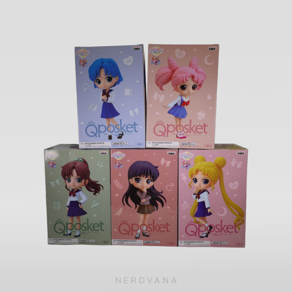 Sailor Moon - Usagi Tsukino - Rei Hino - Makoto Kino - Ami Mizuno - Chibi Usa (Set de 5 figuras)