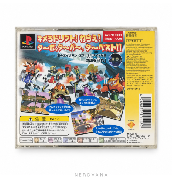 SF27856-2 Crash Bandicoot Racing PS1 2-Juego PlayStation Importación