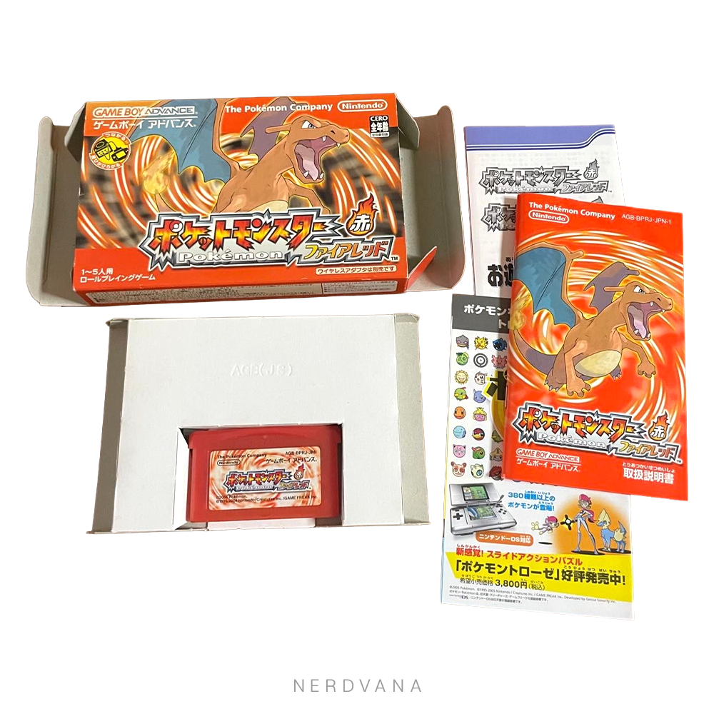 Pokémon FireRed GBA coleccionable | CIB Japón