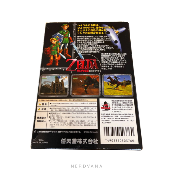 Zelda Ocarina of Time N64 - Nintendo japonés 1998
