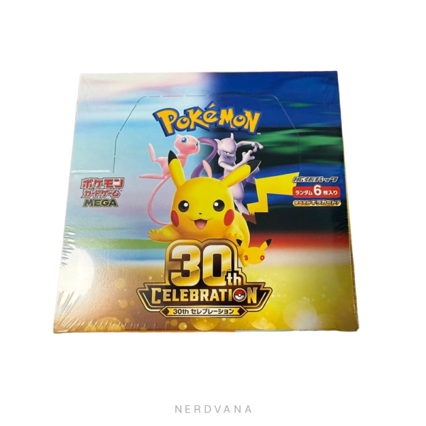 Pokémon TCG 30th Celebration BOX - MEGA japonés (con Shrink)