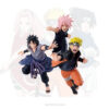 SF2849-7 Set de figuras coleccionables Vibration Stars del Equipo 7 de Naruto Shippuden 72 Banpresto: Sasuke Uchiha, Sakura Haruno y Naruto Uzumaki en poses de combate dinámicas basadas en ilustraciones oficiales del anime