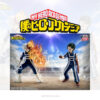 SF2854-5 Set de figuras Deku y Todoroki MHA Amazing Heroes Festival Deportivo Banpresto: Deku con puño extendido y energía One For All, y Todoroki con fuego y hielo activos, ambos en uniforme azul de la Academia U.A. enfrentados